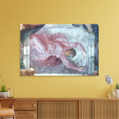 Sixtinische Kapelldecke 3 Leinwanddruck (Insitu (Wohnzimmer))