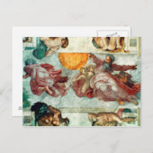 Sixtinische Kapelldecke 3 Postkarte (Vorne/Hinten)