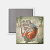Sixtinische Kapelldecke: Delphisches Sibyl Magnet (Vorderseite/Rückseite)