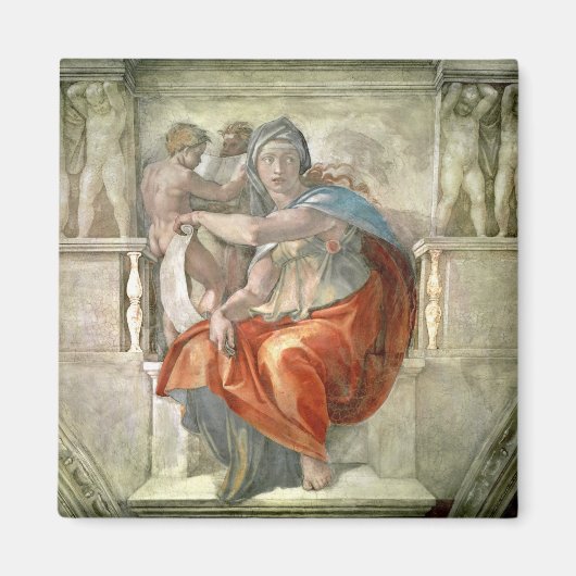Sixtinische Kapelldecke: Delphisches Sibyl Magnet (Vorne)
