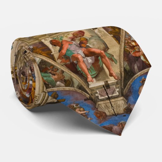 Sixtinische Kapelldecke von Michelangelo Buonarrot Krawatte (Gerollt)