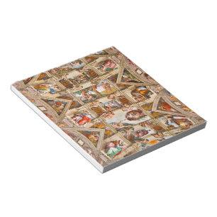 Sixtinische Kapelldecke von Michelangelo Buonarrot Notizblock