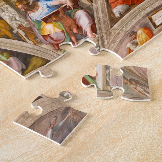 Sixtinische Kapelldecke von Michelangelo Buonarrot Puzzle (Seite)