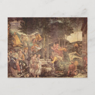 Sixtinische Kapelle - Die Jugend von Moses Postkarte