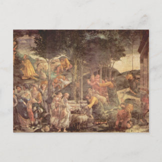 Sixtinische Kapelle - Die Jugend von Moses Postkarte