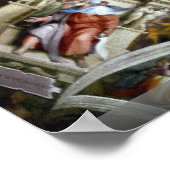 Sixtinische Kapelle, Vatikan, Rom, Italien Poster (Ecke)