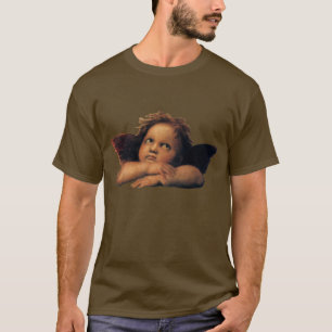 Sixtinische Madonna, Engel Detail von Raphael Sanz T-Shirt