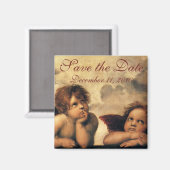 Sixtinische Madonna Engel von Raffael Hochzeit Magnet (Vorderseite/Rückseite)