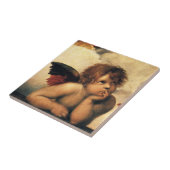 Sixtinische Madonna Engel von Raffael Sanzio Fliese (Seite)