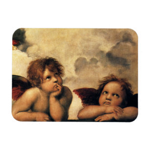 Sixtinische Madonna Engel von Raphael Sanzio Magnet