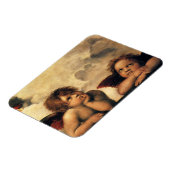 Sixtinische Madonna Engel von Raphael Sanzio Magnet (Linke Seite)