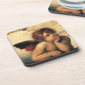 Sixtinische Madonna Engel von Raphael Sanzio Untersetzer (Linke Seite)