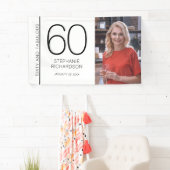 Sixty and Fabulous 60th Birthday Photo Poster Banner (Insitu)