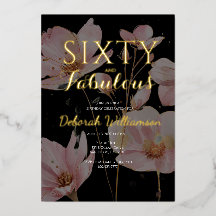 Sixty and Fabulous Black Pink 60th Birthday Party