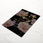 Sixty and Fabulous Black Pink 60th Birthday Party Folieneinladung (Gedreht)