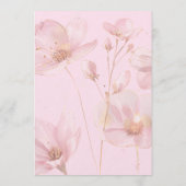 Sixty and Fabulous Blush Pink Floral 60th Birthday Einladung (Rückseite)