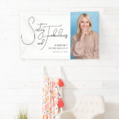 Sixty and Fabulous Photo 60th Birthday Party Banner (Insitu)