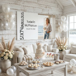 Sixty and Fabulous Photo 60th Birthday Party Poster
