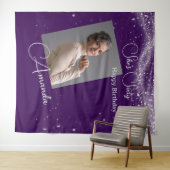 Sixty Birthday photo Wandteppich (Beispiel (Horizontal))