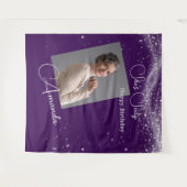 Sixty Birthday photo Wandteppich (Vorderseite (Horizontal))