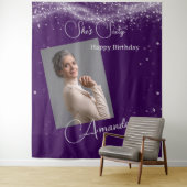 Sixty Birthday photo Wandteppich (Beispiel)