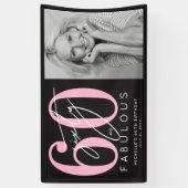 Sixty Fabulous 60th Birthday Party Banner (Vertikal)