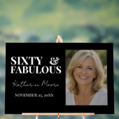 Sixty & Fabulous  Acrylschild (Neutral)