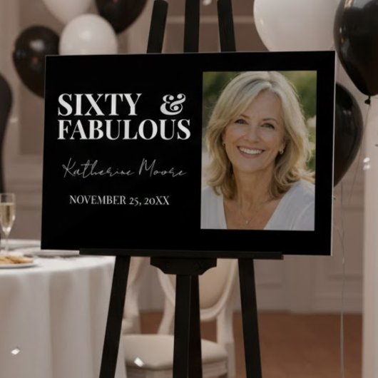 Sixty & Fabulous  Acrylschild