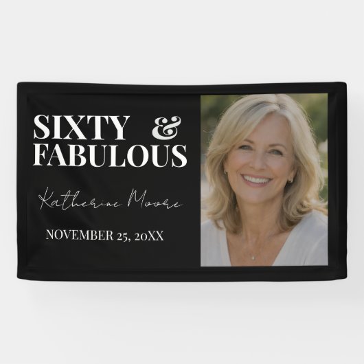 Sixty & Fabulous  Banner (Horizontal)