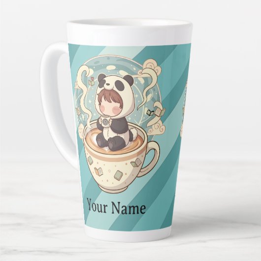 Size Cozy Panda 17oz Tasse (Linke Ecke)