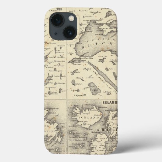 Size of Lakes and Islands Case-Mate iPhone Hülle (Rückseite)