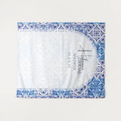 Sizilian Majolica Hintergrund - italienisches Lemo Wandteppich (Vorderseite (Horizontal))