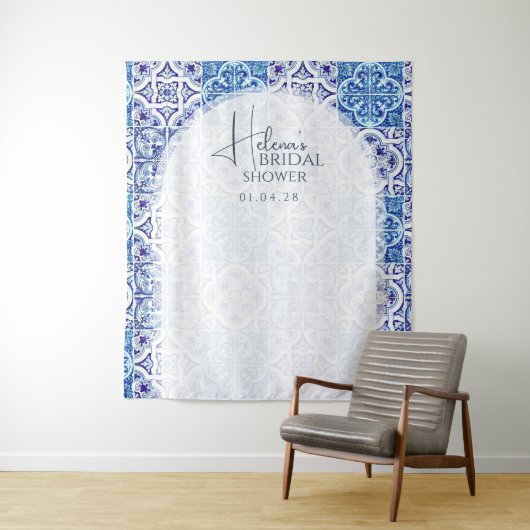 Sizilian Majolica Hintergrund - italienisches Lemo Wandteppich (Beispiel)