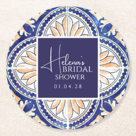 Sizilian Majolica Runde Untersetzer - Lemon Thema