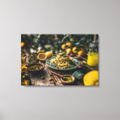 Sizilian Pistachio Pesto Spaghetti, Orchard Leinwanddruck (Vorderseite)