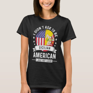 Sizilianisch-amerikanische Patrioten-Wachstums-Hum T-Shirt