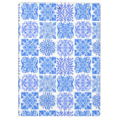 Sizilianisch-blaugelbe Zitrusfrüchte Mittelmeer-Az Klemmbrett (Rückseite)