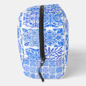 Sizilianisch-blaugelbe Zitrusfrüchte Mittelmeer-Az Waschbeutel (Rechts)