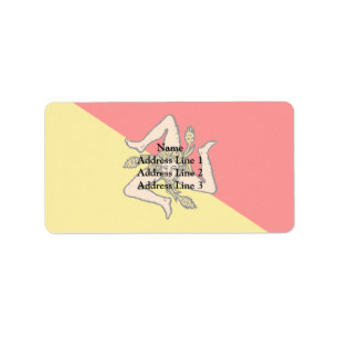 sizilianisch, Italien Adressaufkleber