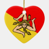 Sizilianisch, Italien Keramik Ornament (Hinten)