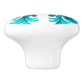 sizilianisch, Sommer, Zitrone, Mosaik, blau, Keramikknauf (Seitenansicht)