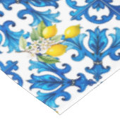 sizilianisch, Sommer, Zitrone, Mosaik, blau Tischdecke (Schrägansicht)