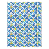 sizilianisch, Sommer, Zitrone, Mosaik, blau Tischdecke (Vorderseite)