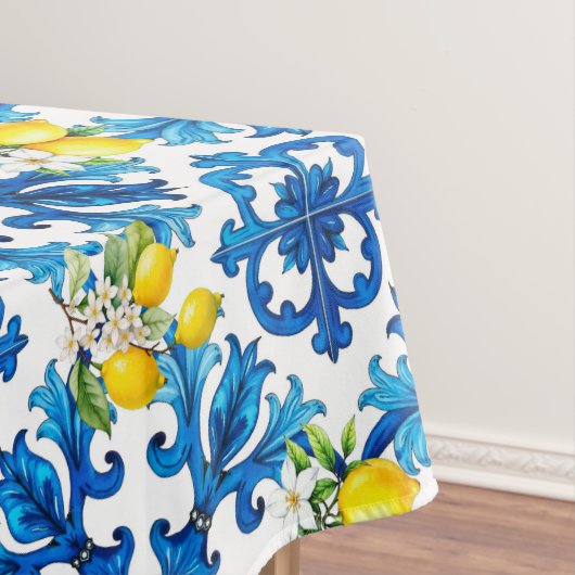sizilianisch, Sommer, Zitrone, Mosaik, blau Tischdecke (Beispiel)