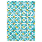 sizilianisch, Sommer, Zitrone, Mosaik, blau, Tischdecke (Vorderseite)