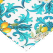 sizilianisch, Sommer, Zitrone, Mosaik, blau, Tischdecke (Schrägansicht)