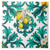 sizilianisch, Sommer, Zitrone, Mosaik, grün, Fliese (Vorderseite)