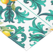 sizilianisch, Sommer, Zitrone, Mosaik, grün, Mittelgroßer Tischläufer (Ecke)