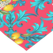 sizilianisch, Sommer, Zitrone, Mosaik, Rosa, Mittelgroßer Tischläufer (Ecke)