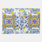 sizilianisch, Sommer, Zitrusküchenhandtuch Geschirrtuch (Horizontal)